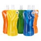 BPA free 580ml Foldable Cycling Water Bag Reusable Hanging Water Bottle for Running with Button